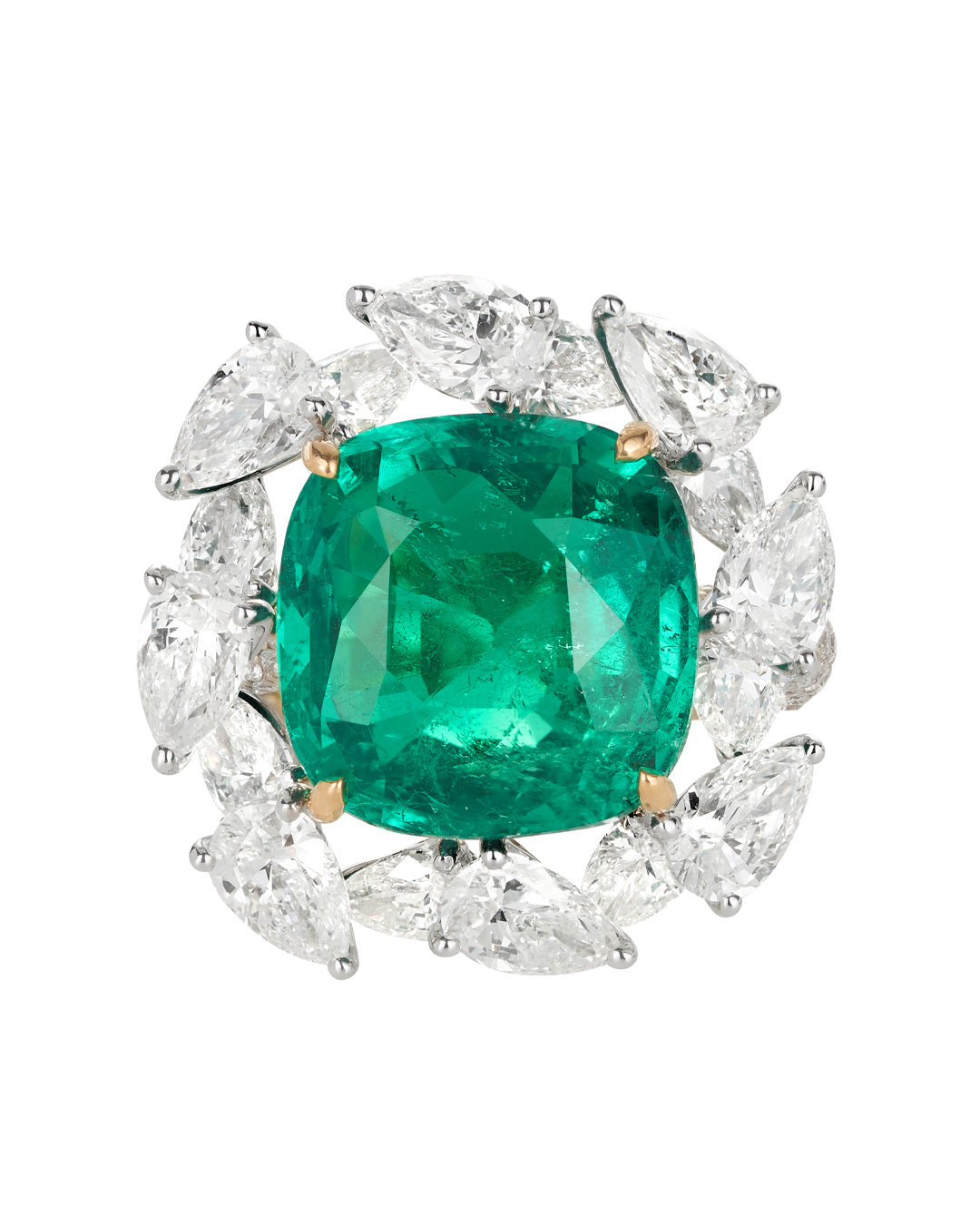 11.15ct Emerald and Diamond Ring